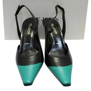 St. John colorblock leather Mary jane pumps 10.5 B